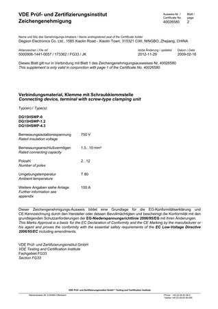 10x Lüsterklemme 10mm2 12P mit Kabelschutz VDE/UL DGN 5514