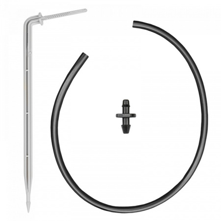 1-Fach Verteiler mit 50cm Mikroschlauch und Bogen Pfeiltropfer PREMIUM 2,2l/h Microbewässerung Bradas DSK-2212L