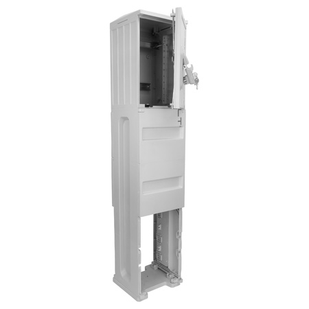 Baustromverteiler auf Fundament  IP44 Stromverteiler ohne Schutz Leergehäuse Doktorvolt DV-6012