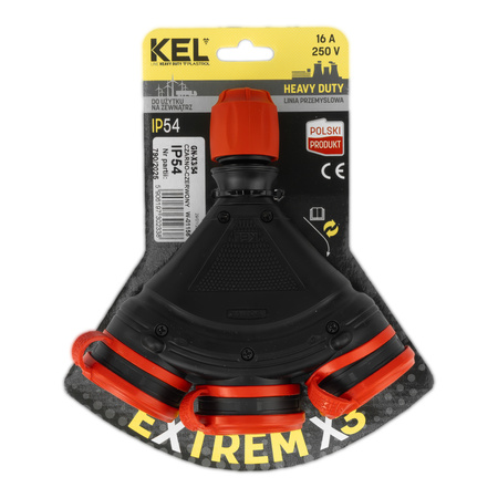 Dreifach Steckdose 3x2P+Z 16A 250V IP54 hermetisch Steckverbinder 3680W W-01156