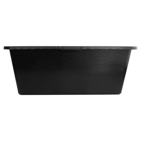 Mörtelkasten 60L Mörtelwanne Mörtelkübel pflanzkübel Mörteleimer Kübel Zementwanne Speiswanne widerstandsfähig aus PP/PE-Regranulat eckig schwarz DV-5619