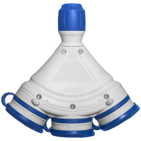 Dreifach-Steckdose Schuko IP44 3×2P+E 16A Grau-Blau 250V GN-X3/44S EXTREM W-01165