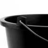 Baueimer 20L Garteneimer PVC Mörtelkübel Wassereimer Mörteleimer Eimer Kübel Maurereimer Putzeimer schwarz DV-5701