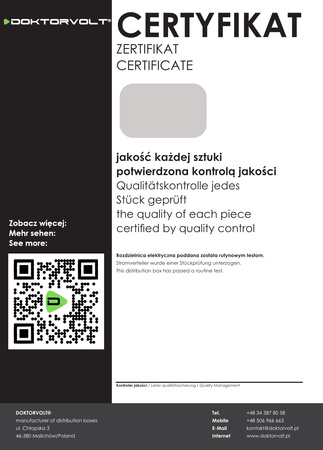 Baustromverteiler CEE 32A 16A 3x230V JUN-S  LS-Schalter Siemens Stromverteiler Wandverteiler Doktorvolt DV-5565-D