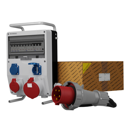 Stromverteiler TD-S/FI 1x63A 1x16A 2x230V SKHU Kabel Doktorvolt® DV-0304-D