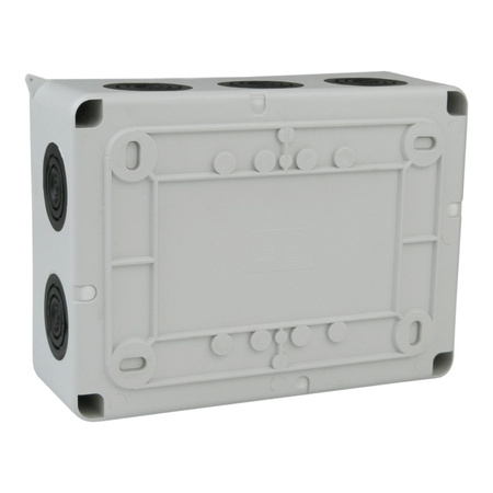 Abzweigkasten150x110x70 mm 10 Dichtmembranen Aufputz Abzweigdose Verbindungsdose Industriegehäuse IP66 M-L 008.PG.K