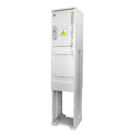 Baustromverteiler auf Fundament  IP44 Stromverteiler ohne Schutz Leergehäuse Doktorvolt DV-6012