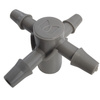 4-Wege Emitter Tropfer Adapter 5mm für 3x5mm Microschlauch Bradas DSK-5135L5
