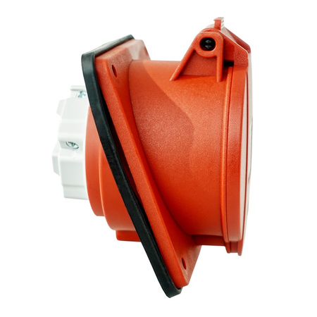 Einbausteckdose CEE Kraftstrom Steckdose schräg 400V 32A 5P 83x90 mm VDE TP Electric 3107-309-1600