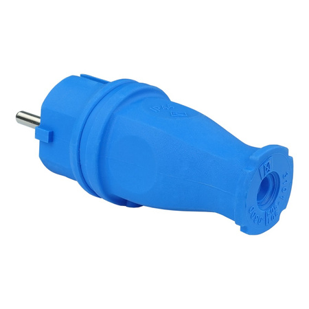 Gummistecker 16A 230V Stecker blau 3101-301-0900