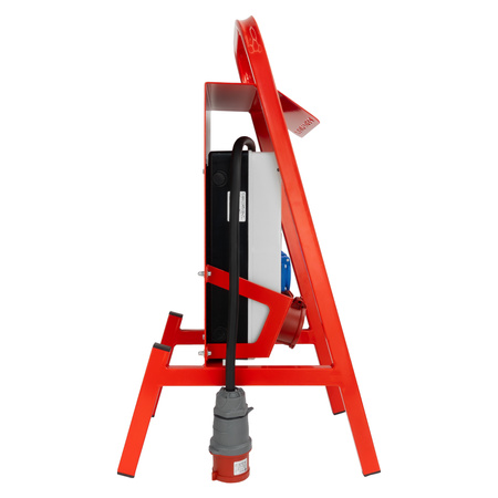 Baustromverteiler 16A 32A CEE 4x230V und Ständer mit Dach  TGD-S/FI  mit Stecker und Kabel  Stromverteiler Wandverteiler mit VDE Sicherungen Doktorvolt DV-6074-D