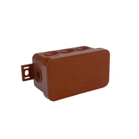 Abzweigkasten Aufputz m.Gummi Verschraubung 45x80x41 mm IP54 ViPlast 038-02