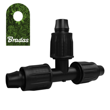 T-Stück für QJ PE Rohr PE 16mm Verbinder BRADAS DSWAQJ-T16