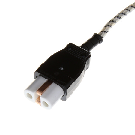 Anschlusskabel mit Kappe NZU-1(PPN) 2m 3x0,75 mm² mit Winkelstecker Uni-Schuko 250V 16A Weiß-Schwarz T-10872