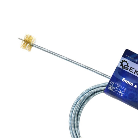 Rohrreinigungsspirale mit Bürste Abflussreiniger 6mm x 3m G73153