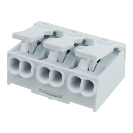 10 Stück Lüsterklemmen Leuchtenklemme 3-polig mit Hebel 0.75-2.5mm2 450V VDE DGN 10-DG238-10.0-03P