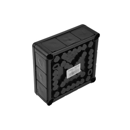 Abzweigkasten Aufputz Dose IP55 ViPlast 6/12 Eingängen 05 Schwarz 041-05