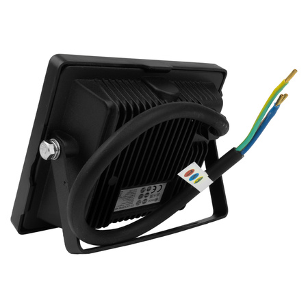 LED Außenstrahler 20W GTV Flutlicht schwarz IP65 Außenwandstrahler 1600lm GT-GCX20W-40