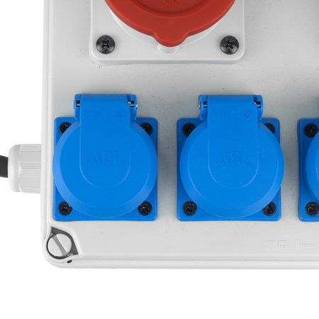 Stromverteiler mobil 2xCEE 16A 4xSchuko Baustromverteiler mit Kabel Brennenstuhl 1153650