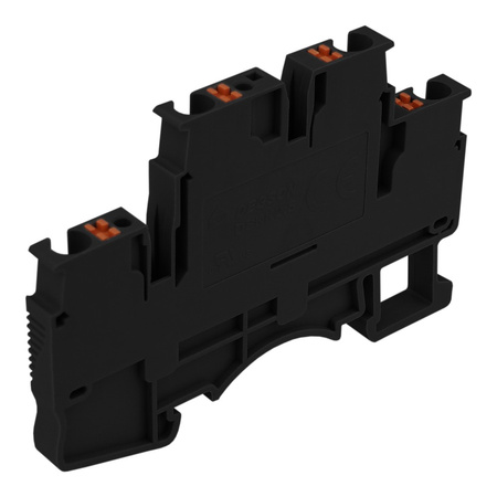 Reihenklemme 2.5mm2 4 Leiter Doppelstockklemme Etagenklemme Schwarz DSKK2.5-01P-13-00A(H