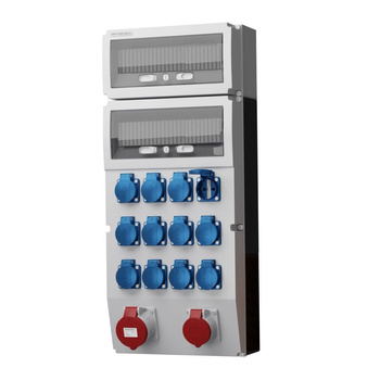 Stromverteiler eXT 32A 16A 12x230V Baustromverteiler Doktorvolt DV-2308-D