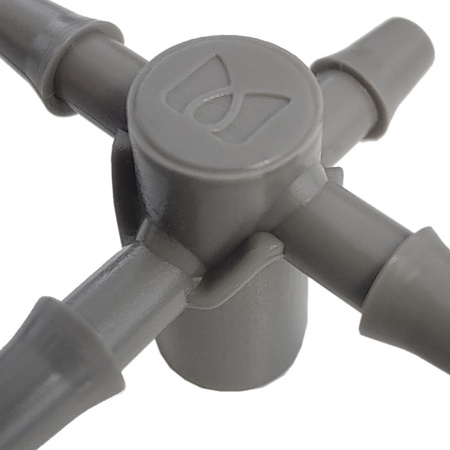 50x 4-Wege Emitter Tropfer Adapter 5mm für 3x5mm Microschlauch Bradas DSK-5135L5-50