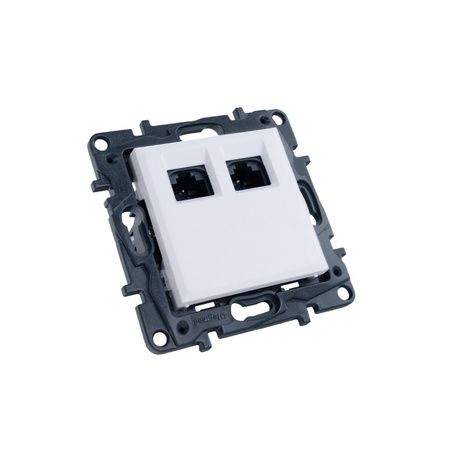 Doppelte Netzwerksteckdose 2xRJ45 863160