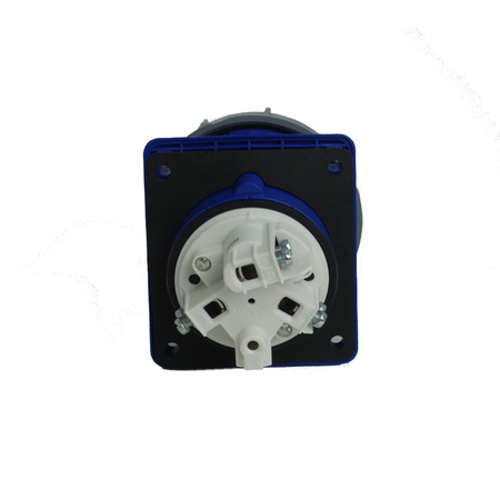 Einbausteckdose schräg 63A/3P 230V IP67 Anbausteckdose IEGN 6332