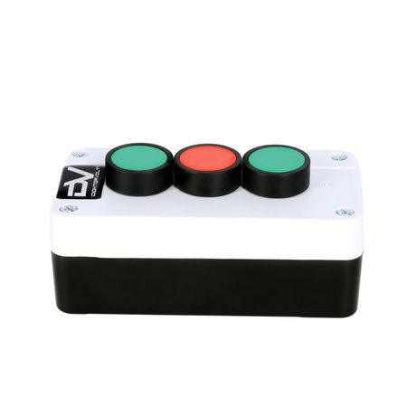 Drucktaster 3 Schalter Gehäuse 10/6A 230V IP65 DV-0089