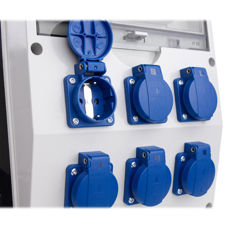 Stromverteiler pTD-S 6x230V 1P Stromzähler SIEMENS und MENNEKES Doktorvolt DV-4814-D