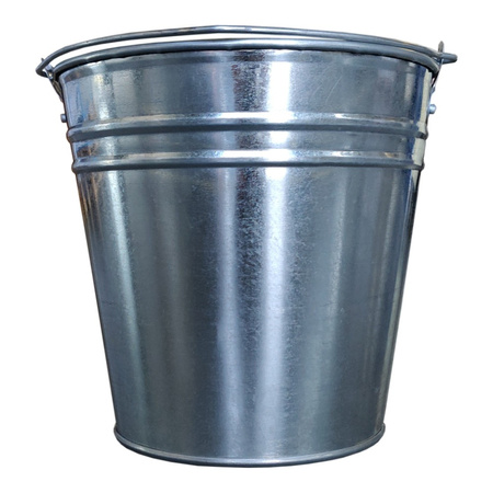 Baueimer verzinkt 5L Wasser- Garten- Zink- Abfall- Futtereimer BRADAS J5314