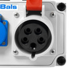 Baustromverteiler 32A CEE 2x230V 16A Schuko IP44 BALS ohne Sicherungen BL89058