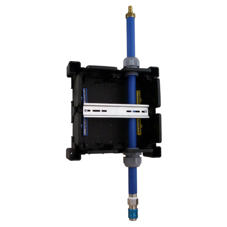 Hängeverteiler mit wasserhydraulischem Anschluss Stromverteiler mit Betätigungsklappe Minibox TpE 3336-500-0300