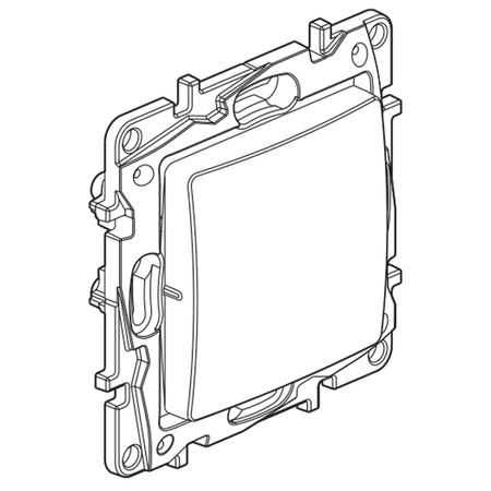 Taster beleuchtet mit Beschriftungsfeld NILOE weiß/beige Legrand 66 664515