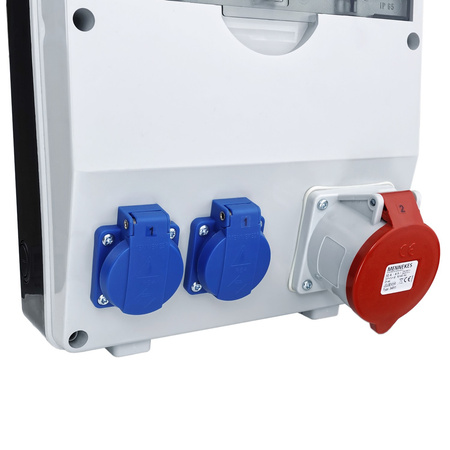 Gesicherter Baustromverteiler TD-S 32A 2x230V Steckdosen Mennekes Doktorvolt® DV-6954-F