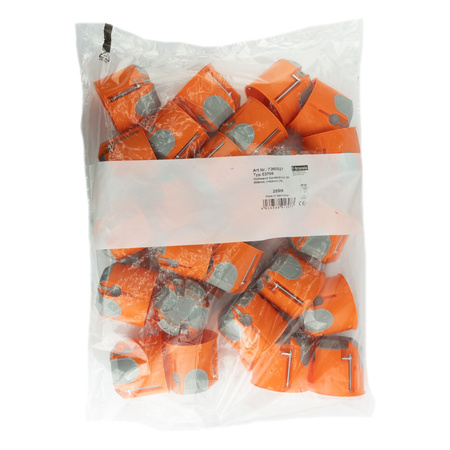 F-tronic Hohlwanddose 1 Stück Unterputzdose HW Schalterdose Gerätedose Verbindungsdose t=61mmwinddicht Ø68mm orange VDE 7360027