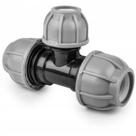 T-Stück für PE Rohr 40 / 25 / 40 mm Verbinder PN10 BRADAS DSRA10T4025