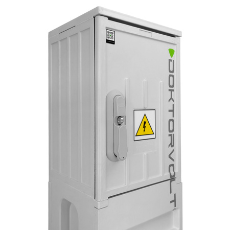 Baustromverteiler auf Fundament  IP44 Stromverteiler ohne Schutz Leergehäuse Doktorvolt DV-6012