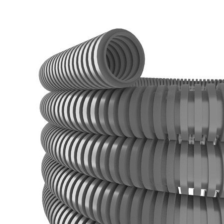 Wellrohr mit Zugdraht halogenfrei Isolierrohr 750N 50m Ø25mm FEPCTHF25