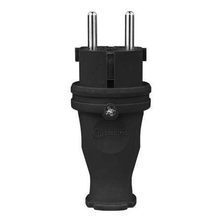 Gummistecker 16A 230V Stecker schwarz 3101-301-0300