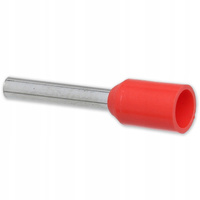 100 Stück E 1/8 Aderendhülsen isoliert rot 1mm2/8mm E1008 Elpromet C.20.01008