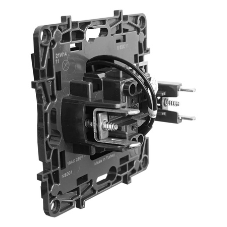 Ein- / Ausschalter beleuchtet 10 AX schwarz Niloe Step 863511