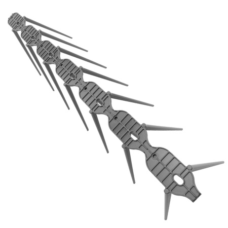 Vogelschreck Kunststoff Spikes Vogelabwehr graue Taubenabwehr Balkon DV-KOLCE-SZ