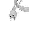 Anschlusskabel 3m IP44 mit geradem Stecker 250V 16A 3x1,5 mm² H05VV-F PP-40H Weiß W-98383