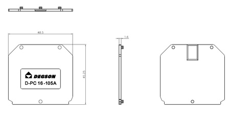 Endplatte für Reihenklemme PC16 DGN D-PC16-01P-11-00A(H)