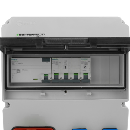 Baustromverteiler Stromverteiler Wandverteiler 1x16A 2x230V Siemens Schutz Komplett DV-5534-D
