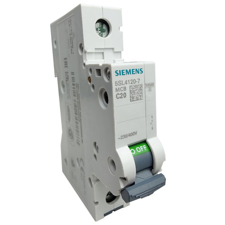 SIEMENS Leitungsschutzschalter C20A 1P 10kA MCB VDE Sicherungsautomat 5SL4120-7