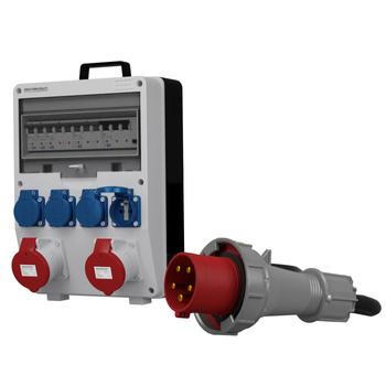 Stromverteiler TD-S/FI 2x32A 4x230 franz System SKH Kabel 5x10mm2 Doktorvolt® DV-0038-F