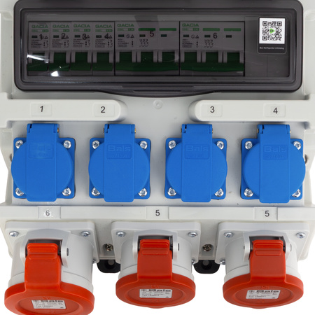 Stromverteiler Adapter Universell CEE Stromverteilung Industrie TR-S 4x230V 3x400V 1x32A/2x16A Doktorvolt DV-7273-D