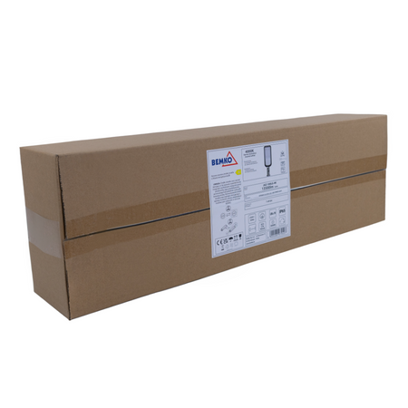 Straßenleuchte Straßenlaterne Straßenlampe JAZMIN 100W 4000K 13500LM IP65 Hellgrau C82-JAZ-100LG-4K